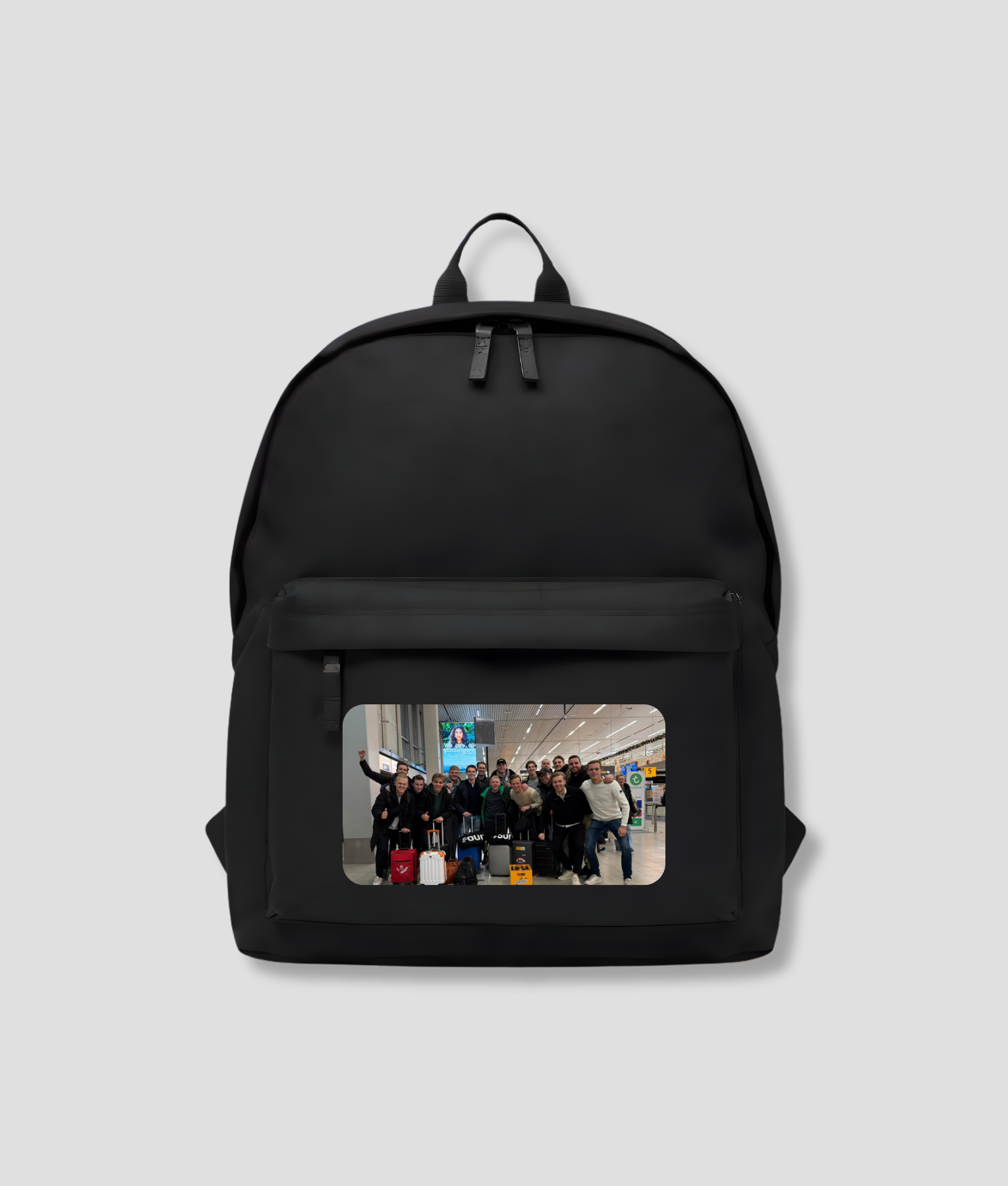 eigen foto rugtas zwart