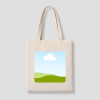 eigen foto tote bag beige