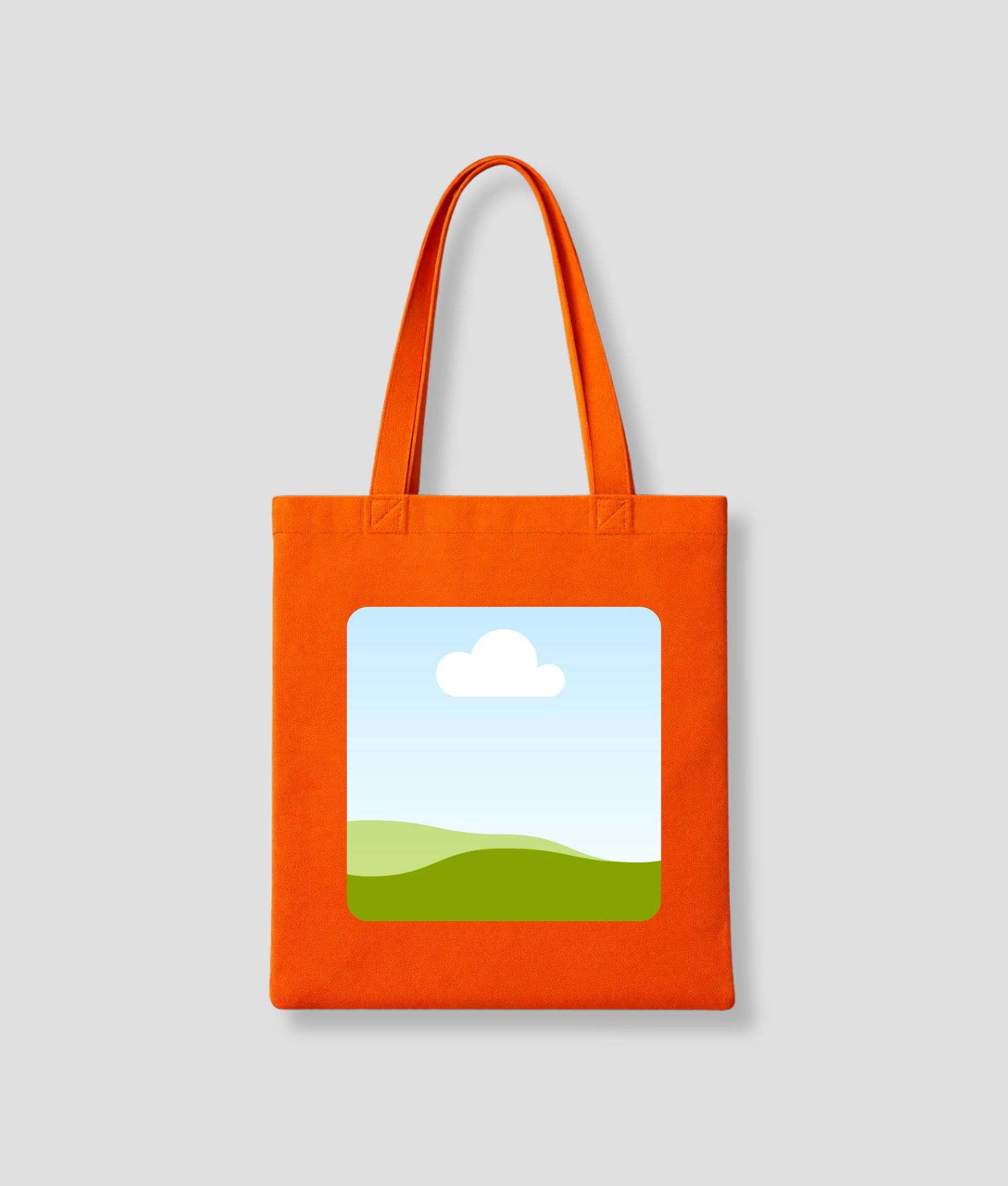 eigen foto tote bag oranje