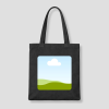 eigen foto tote bag zwart
