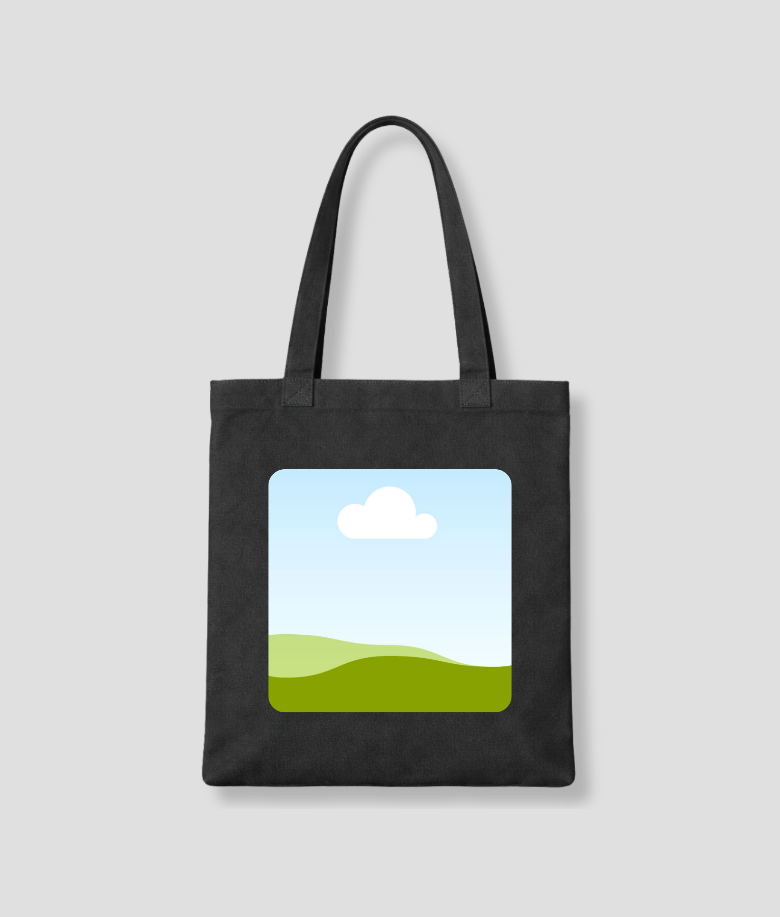 eigen foto tote bag zwart