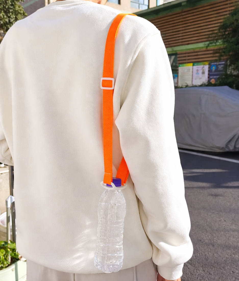 schouder flesjes houder oranje