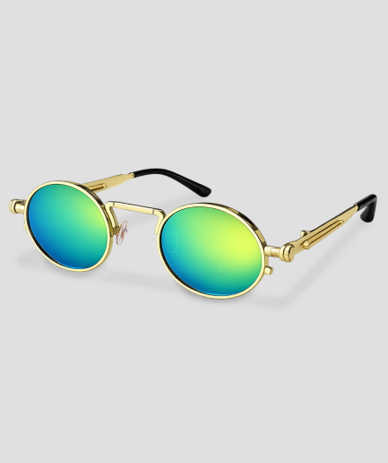 gouden retro bril