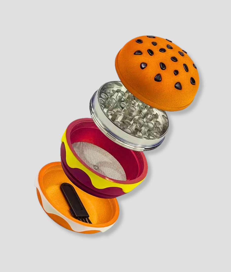 grinder in vorm hamburger