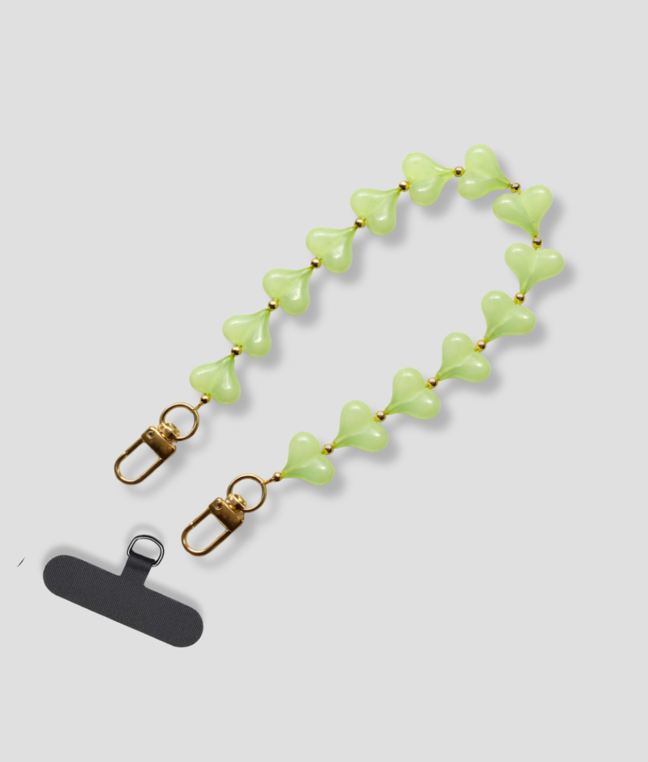 groene hartjes telefoonhanger
