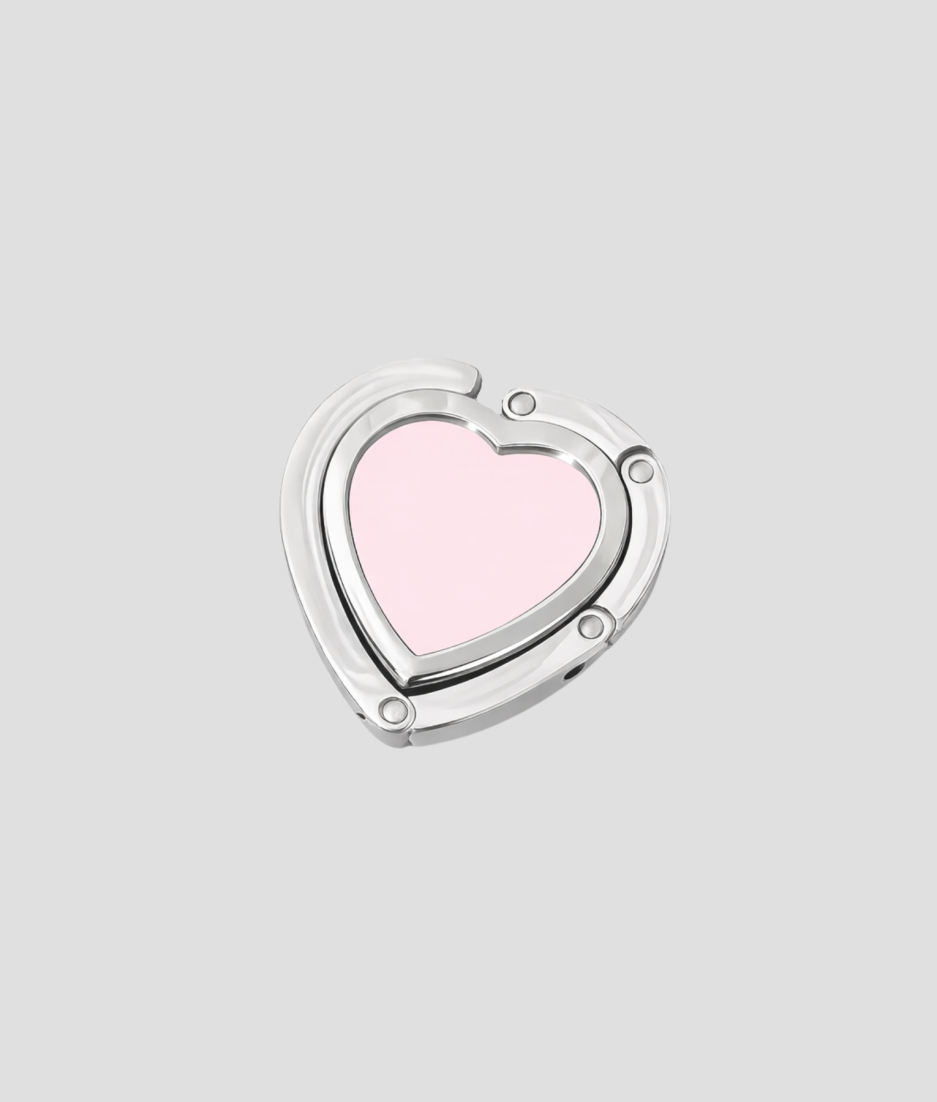 tas houder roze hartje