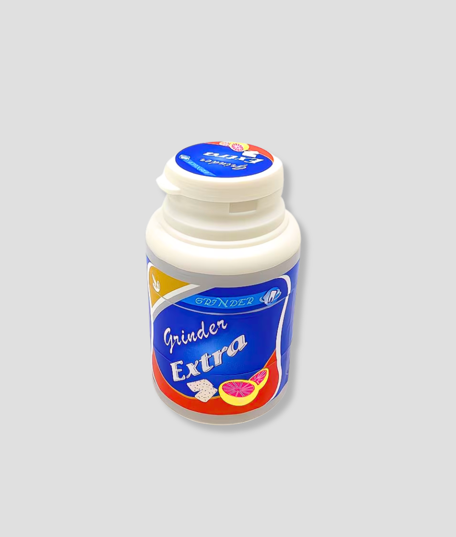 kauwgom pot als grinder