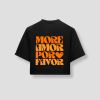 kingsday croptop more amor zwart