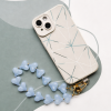 kort telefoonhanger blauwe hartjes