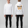 model butterfly witte hoodie