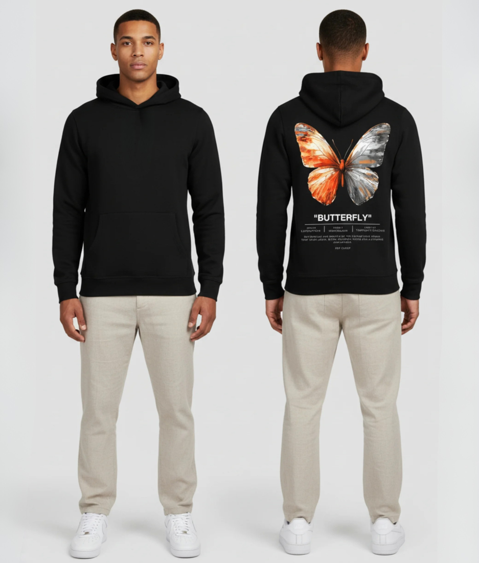 pappilon hoodie kingsday zwart