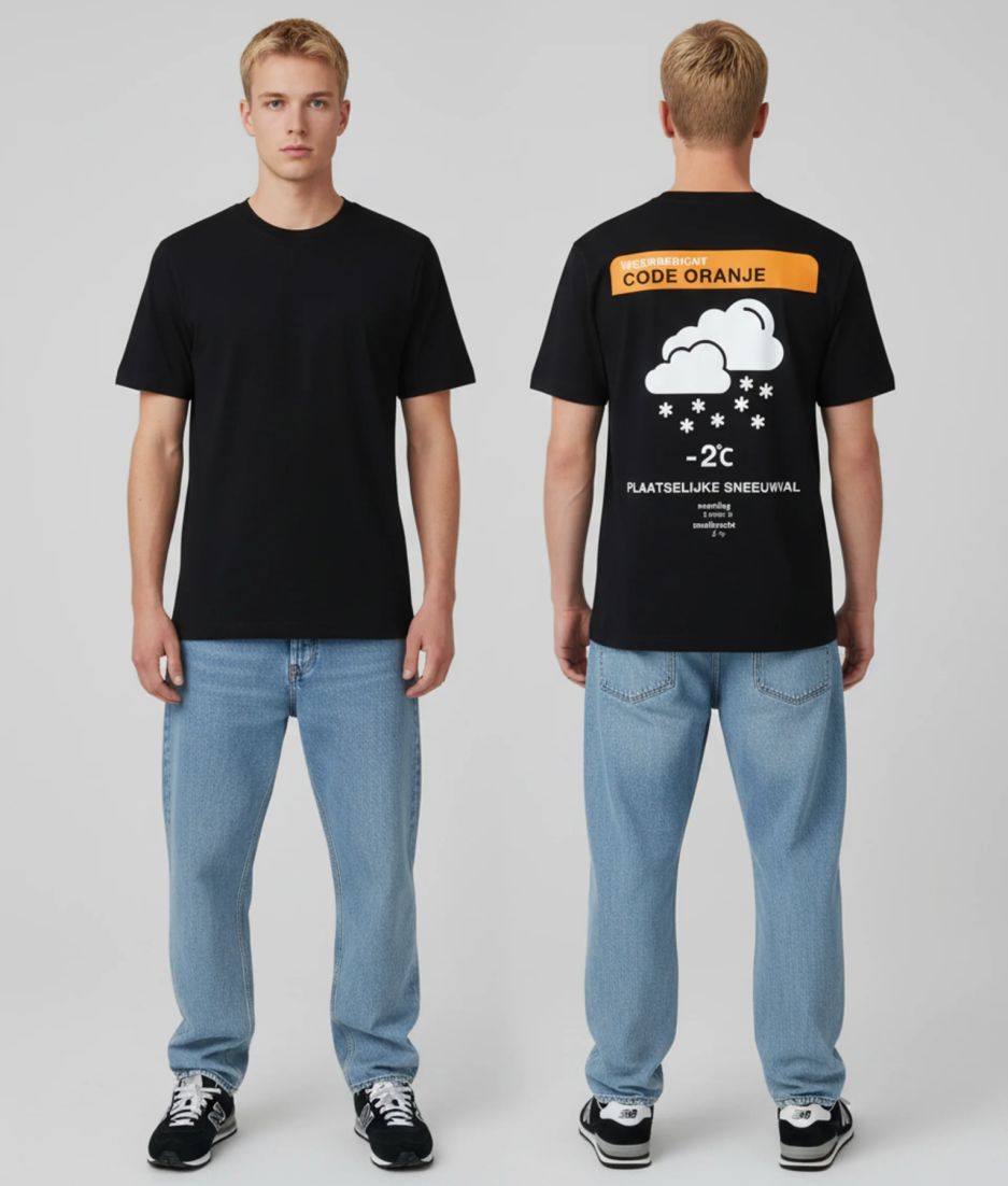 plaatselijke sneeuwval shirt
