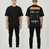plaatsnaam eigen tekst tshirt zwart