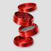 rode metalen grinder 4 delig