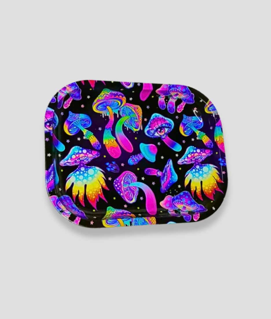 rolling tray mushrooms