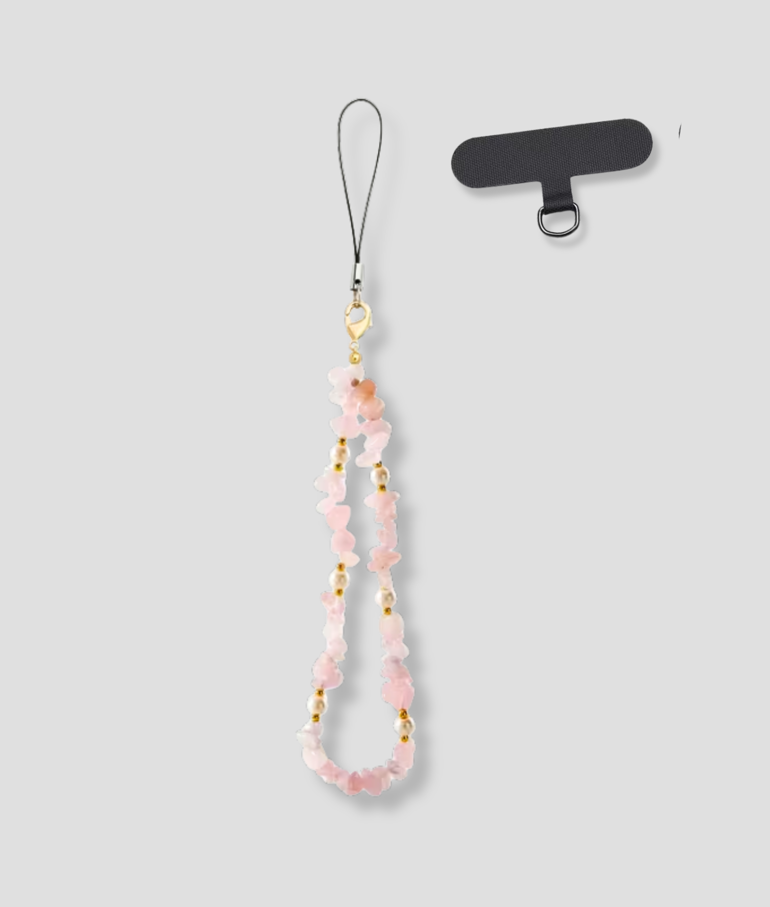 roze steentjes telefoon hanger