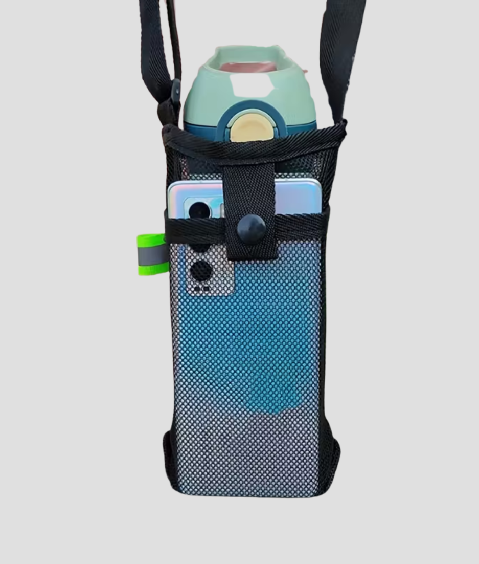 schouder tas voor flesje en telefoon