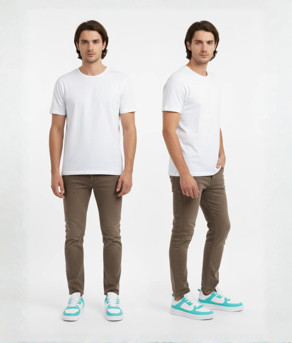sneaker model blauw