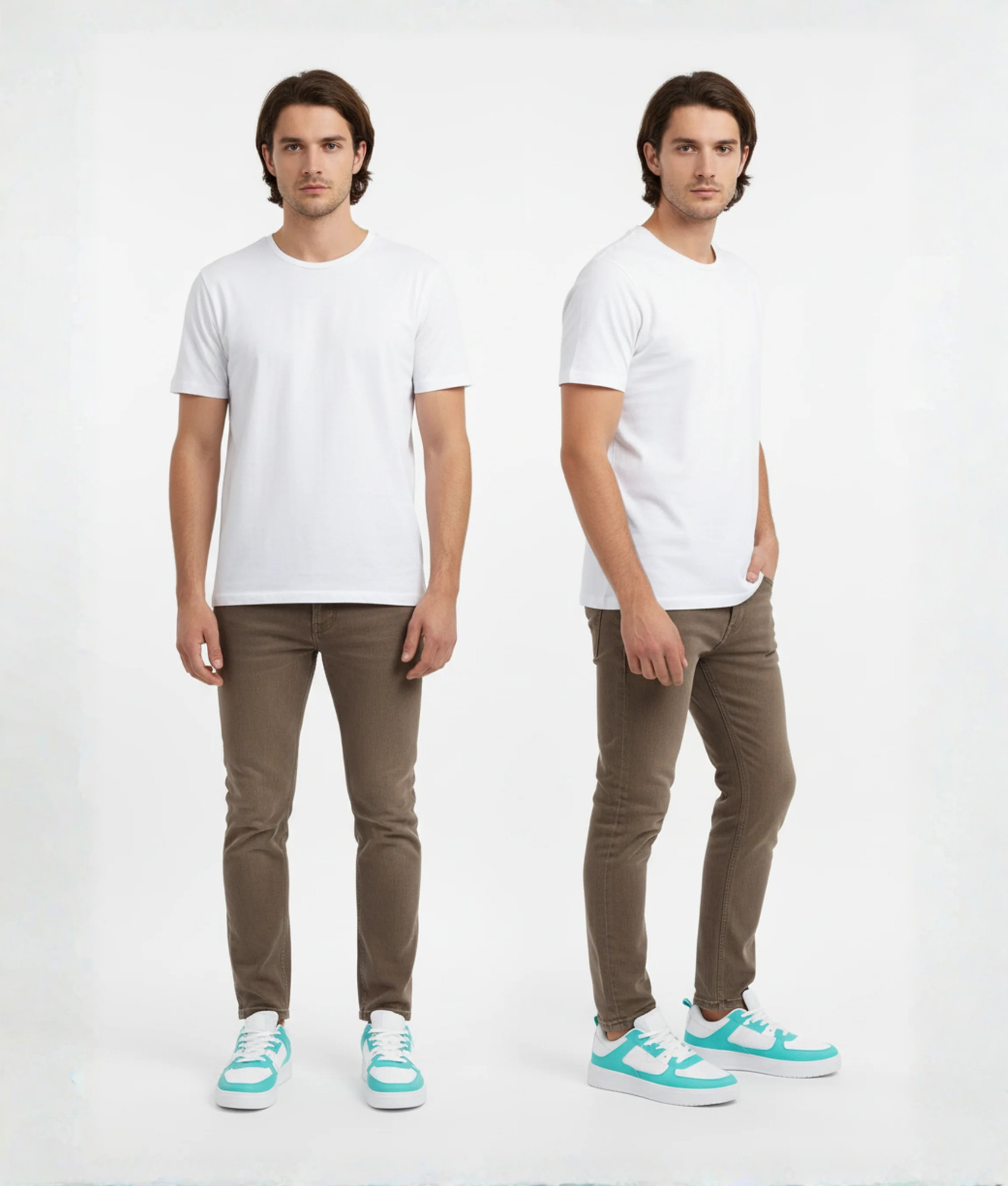 sneaker model blauw