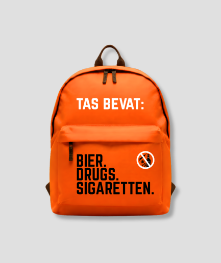 grappige rugta bevat oranje