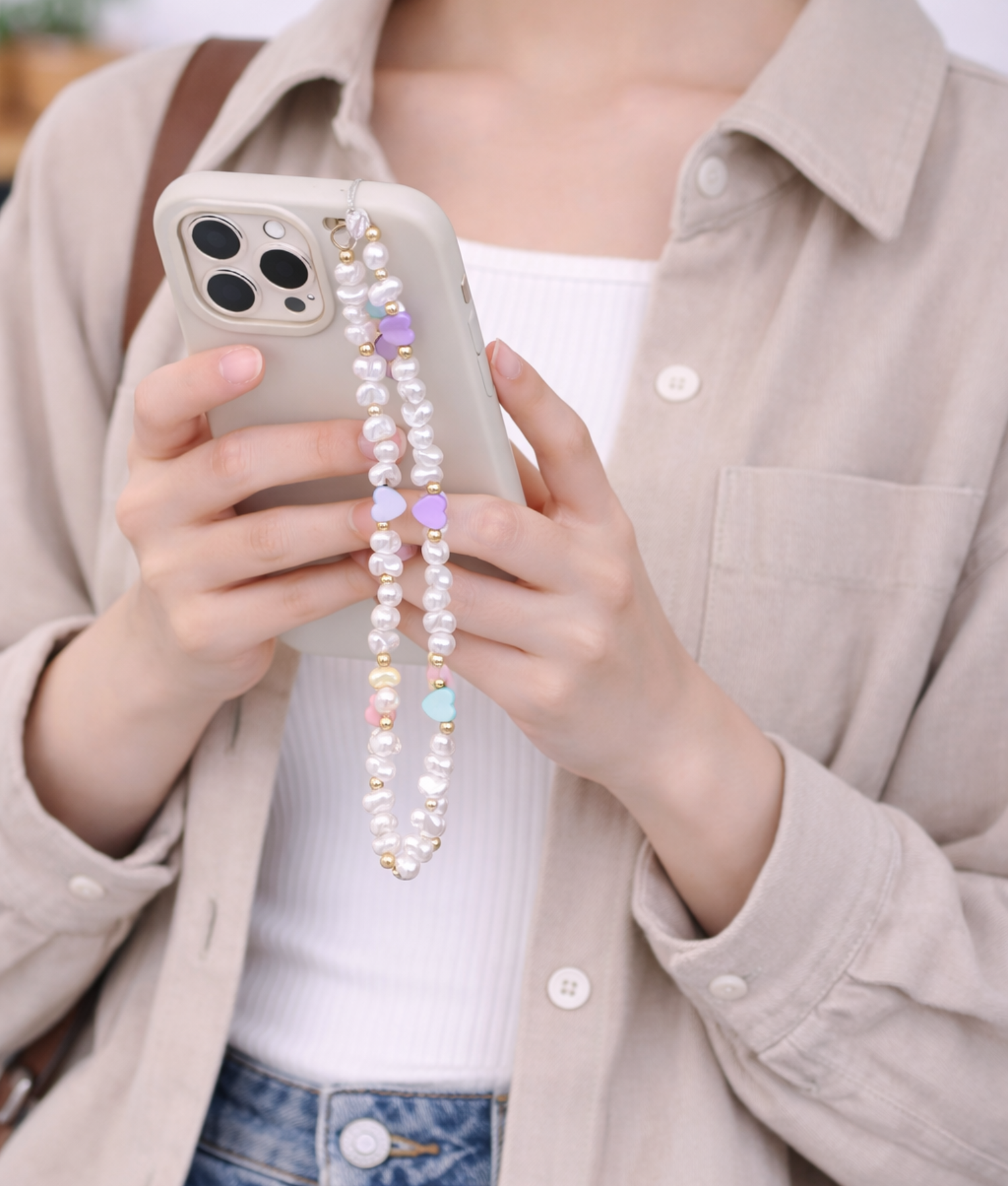 telefoonhanger sieraden steentjes