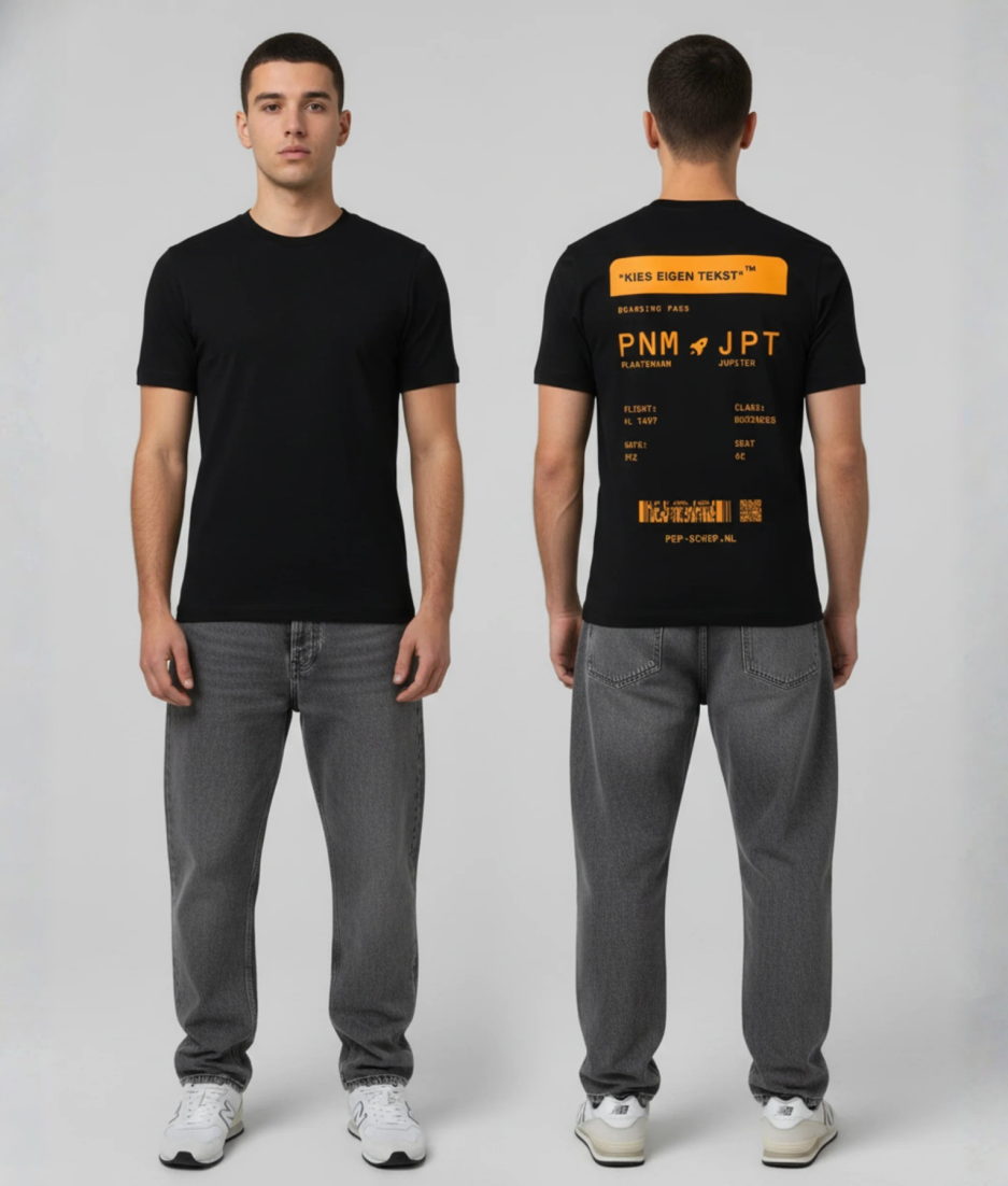 tshirt kingsday versie boardingpass