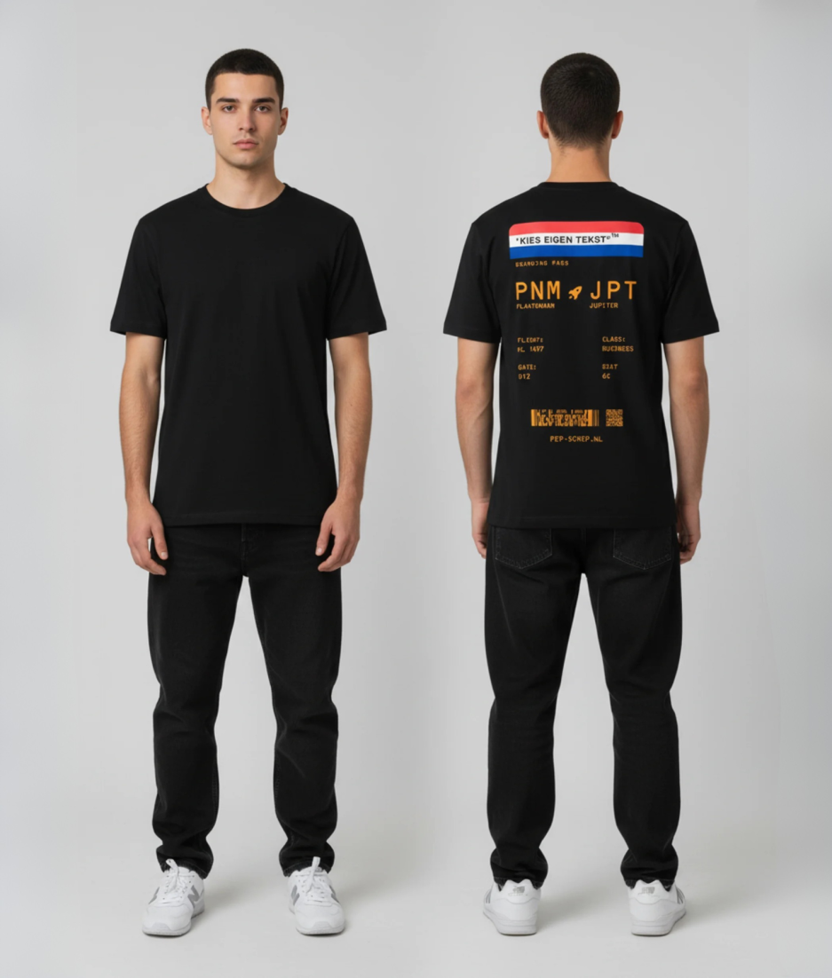 vlag boarding pass shirt model