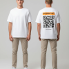wit oversized qr code shirt