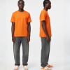 witte sneaker oranje