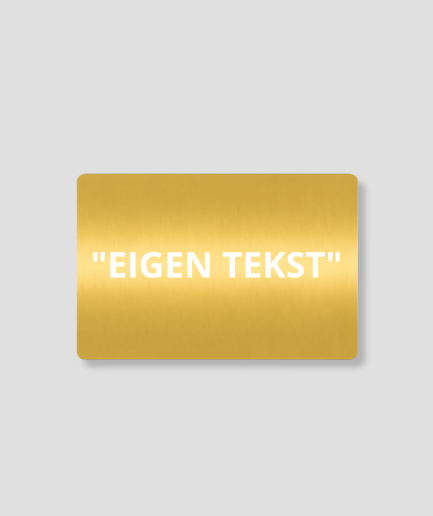 Gouden snuifpas eigen tekst