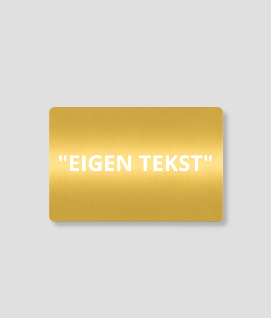 Gouden snuifpas eigen tekst