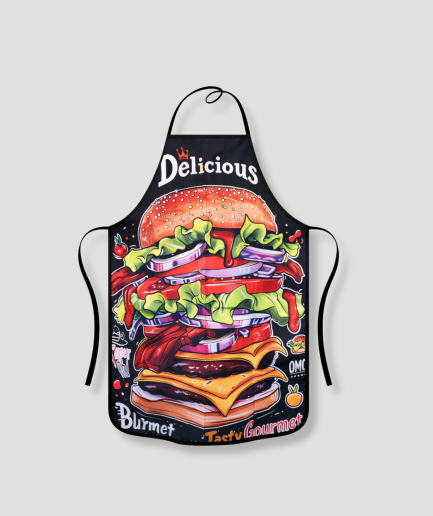 Hamburger bbq kook schort