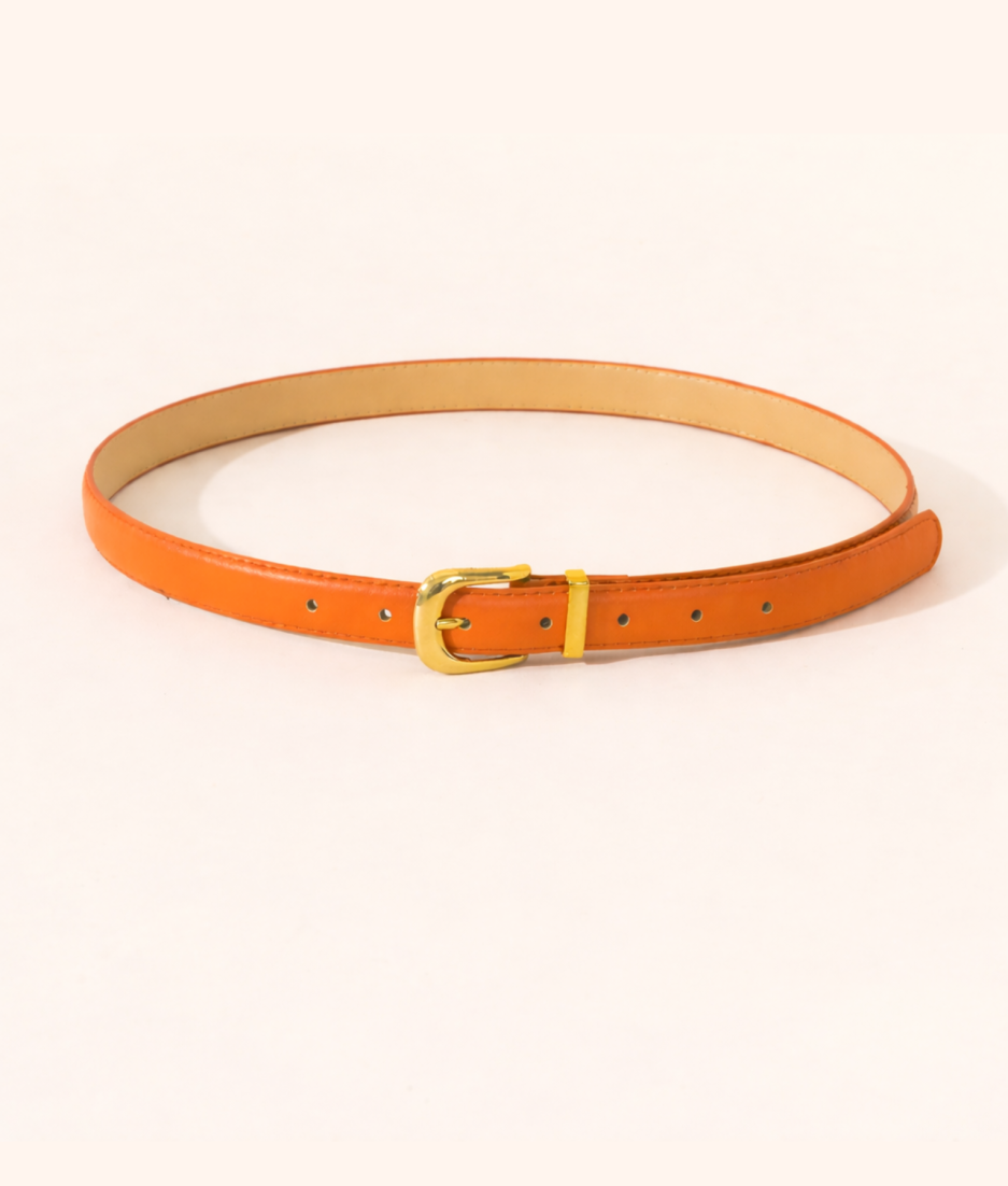Oranje riempje tshirt jurk