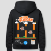 Willem vliegen hoodie - zwart
