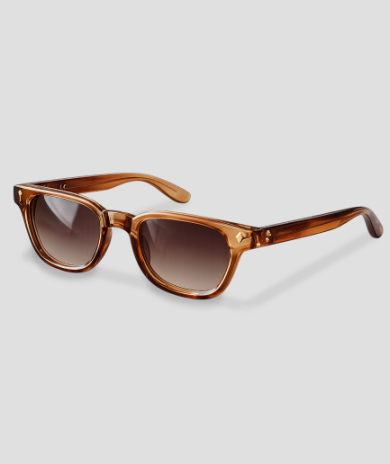 bril unisex bruin oranje