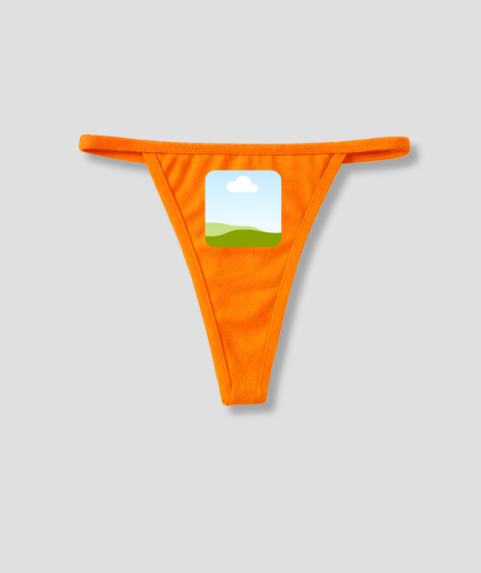 eigen foto oranje string