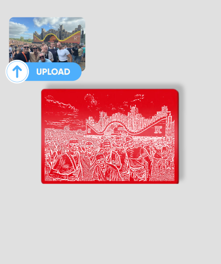 graveren pasje rood