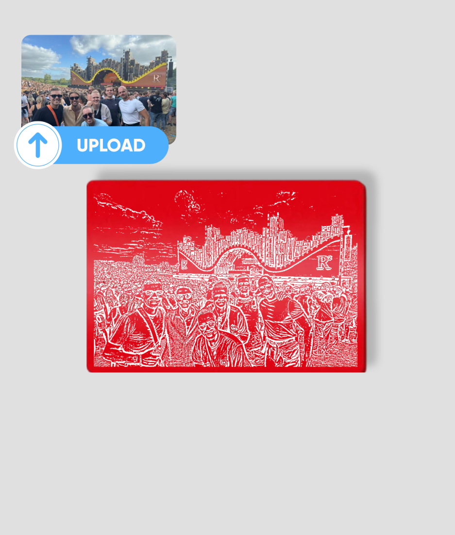graveren pasje rood