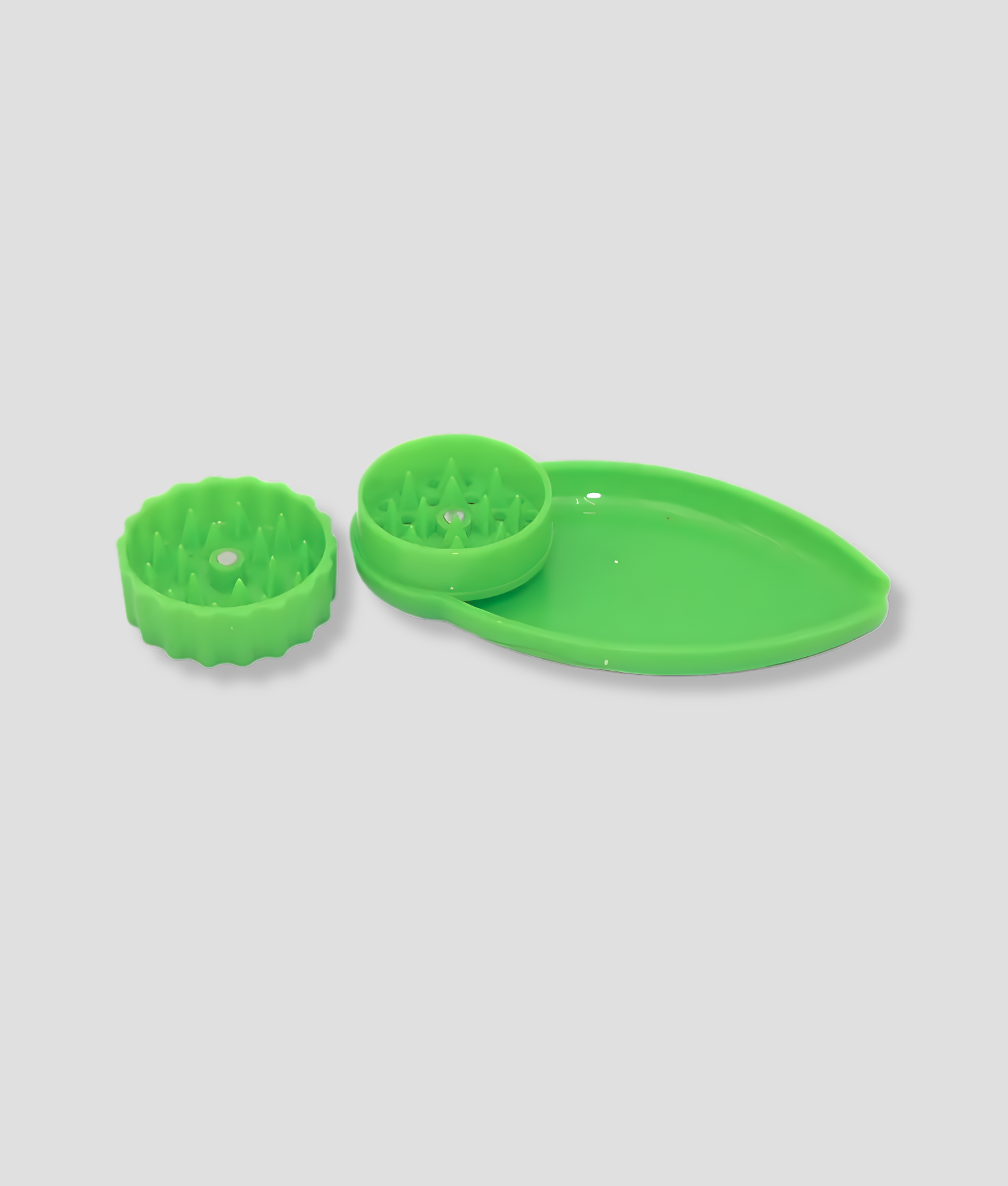 groene grinder en verdeler