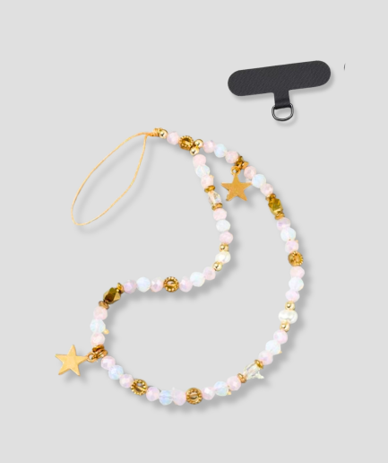 roze steentjes telefoon hanger