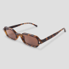 panter print bril met bruine glazen