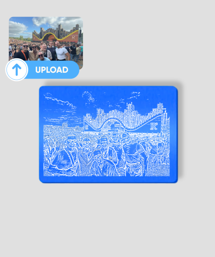 pasje graveren blauw