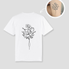 tattoo op een wit shirt