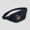 Donkerblauwe fanny pack schuine hoek met verstelbare riem