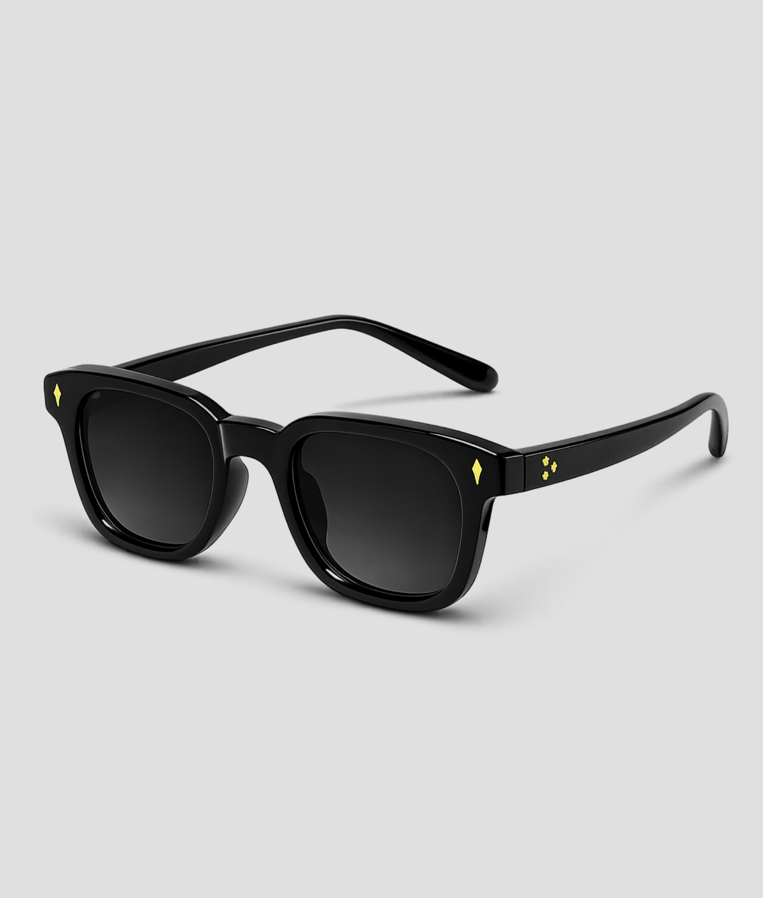 Zwarte zonnebril unisex heren