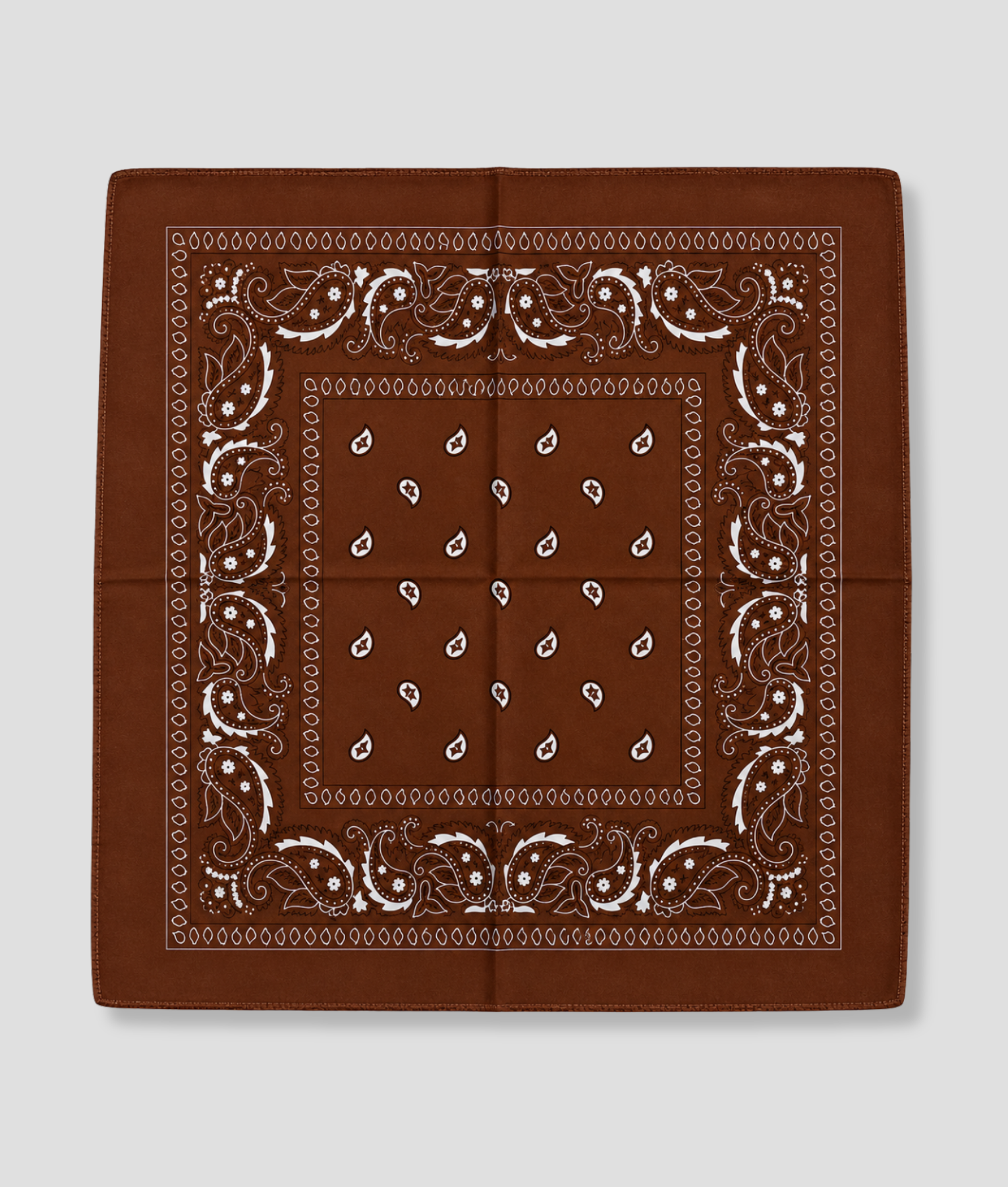 Bruine bandana voor festival outfit