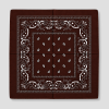 Donkerbruine bandana voor festival outfit