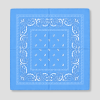 Felblauwe bandana voor festival outfit