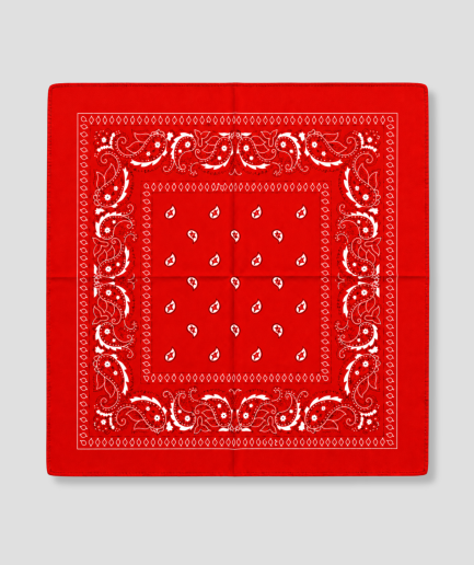 Felrode bandana voor festival outfit