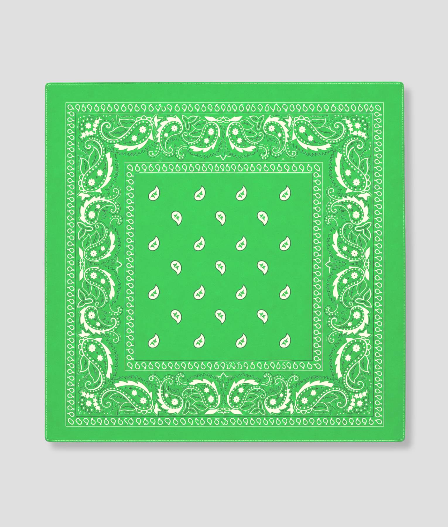 Lichtgroene bandana voor festival outfit